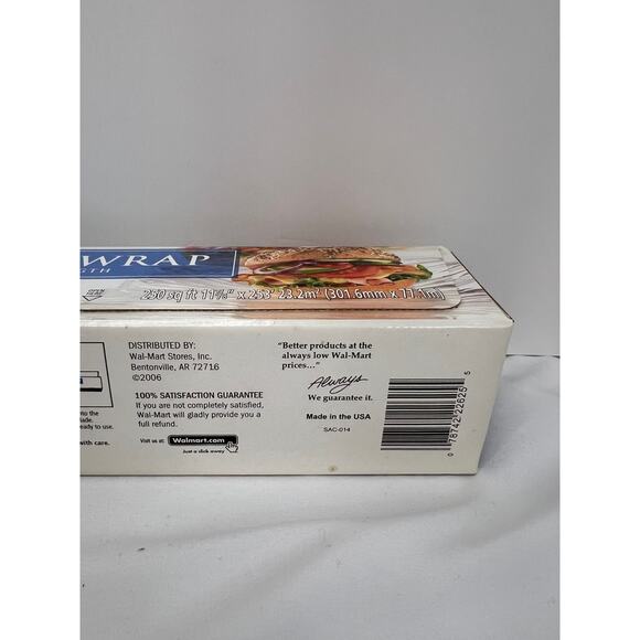 Sams Choice Plastic Food Wrap 12x250 Clear Cling 1 Count Sealed - Picture 7 of 8